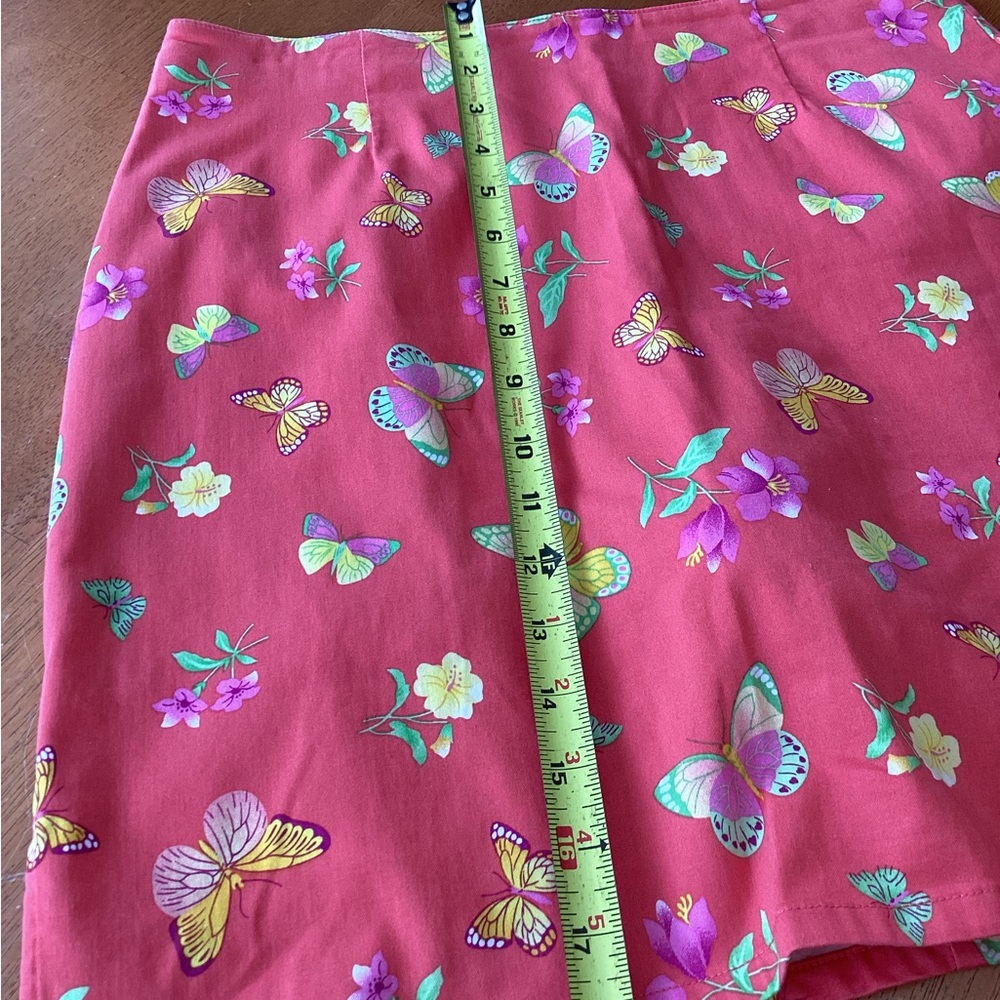 Pappagallo Coral Butterfly Floral Mini Skort - 10P - Picture 4 of 6